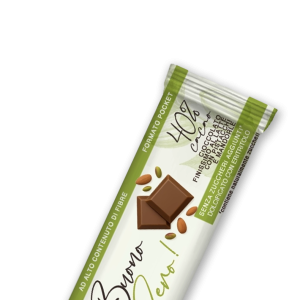 Cioccolato finissimo al Latte con Pistacchio e Mandorle Senza Zuccheri Aggiunti